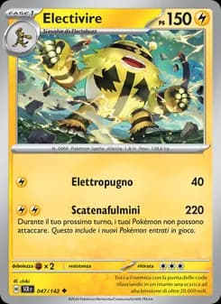 Electivire card in Italian