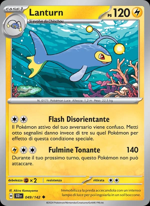 Lanturn card in Italian
