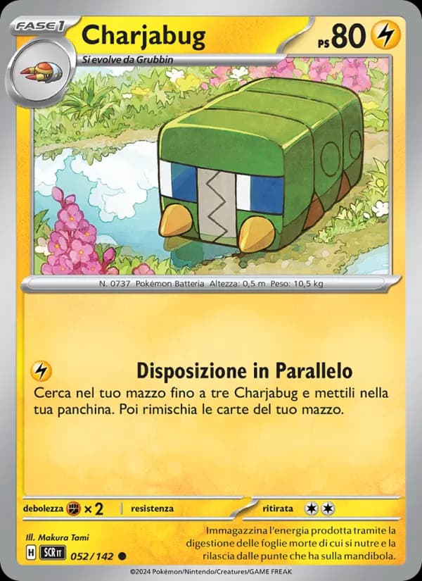 Charjabug card in Italian