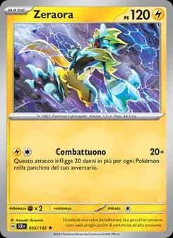 Zeraora card in Italian