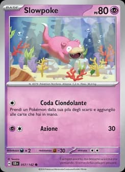 Slowpoke card in Italian
