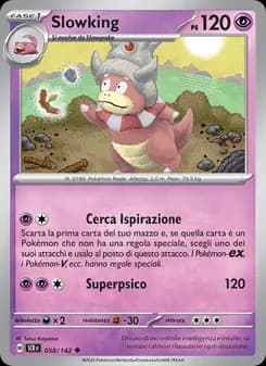 Slowking card in Italian