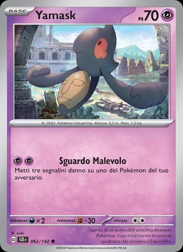 Yamask card in Italian