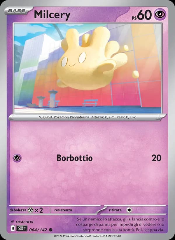 Milcery card in Italian