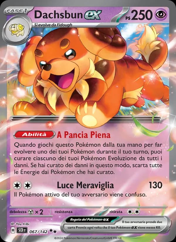 Dachsbun-ex card in Italian