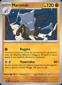 Marowak card in Italian