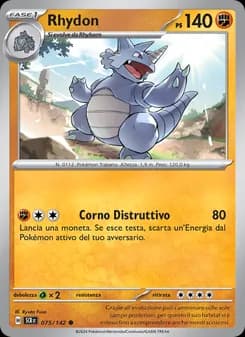 Rhydon card in Italian