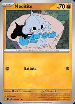 Meditite card in Italian