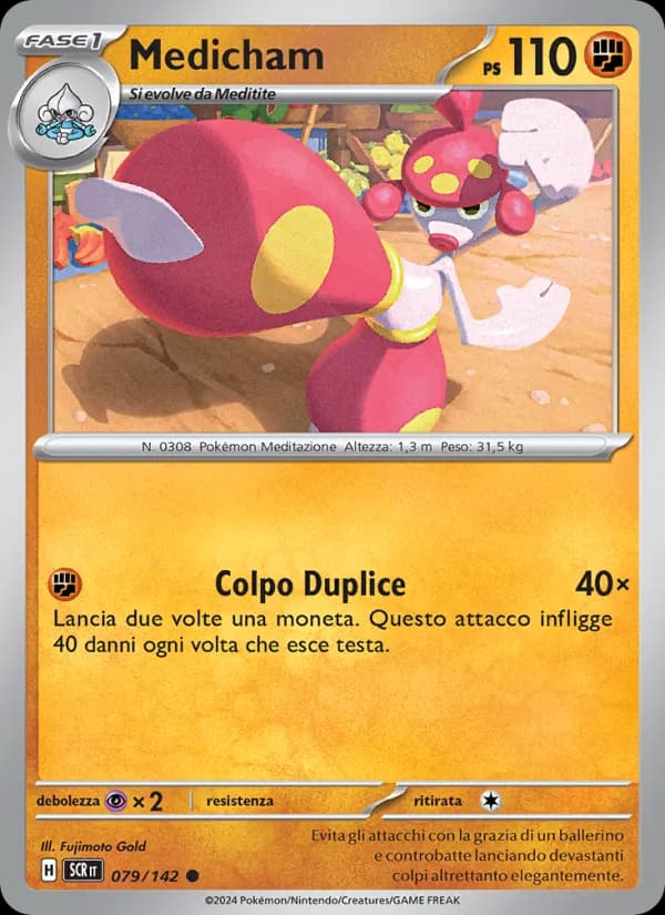Medicham card in Italian