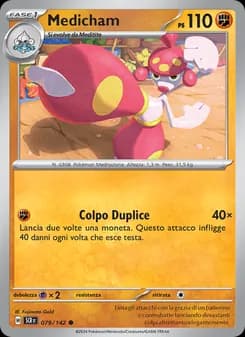 Medicham card in Italian
