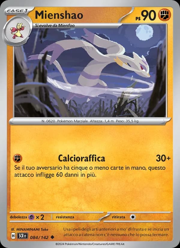 Mienshao card in Italian