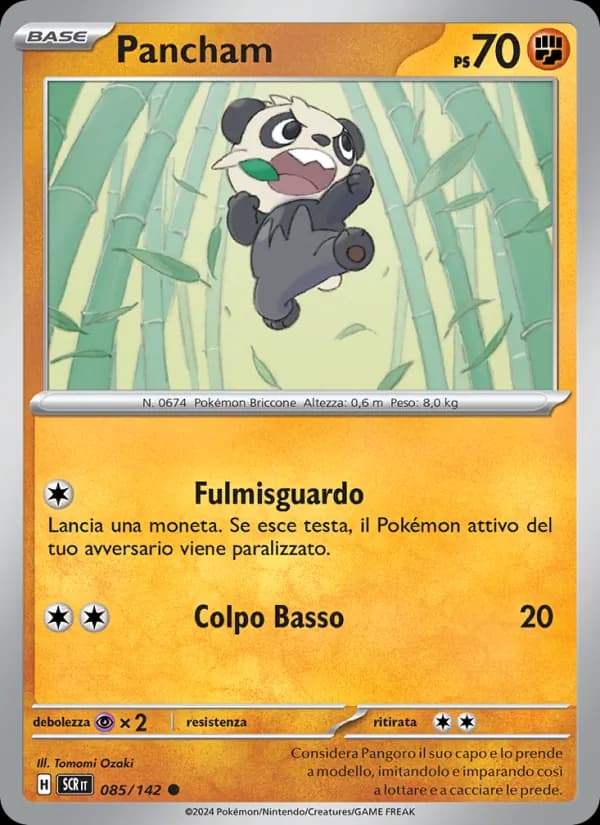 Pancham card in Italian