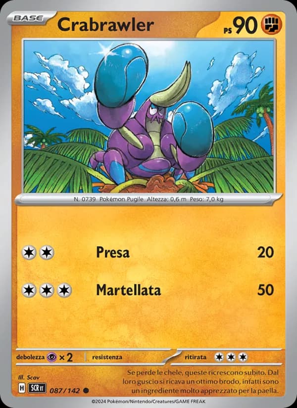 Crabrawler card in Italian