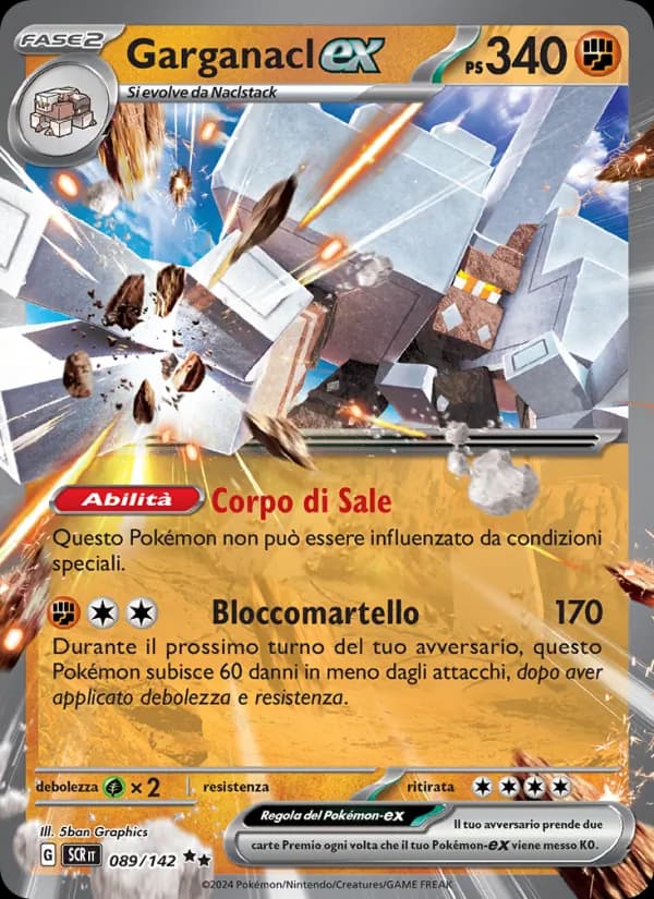 Garganacl-ex card in Italian
