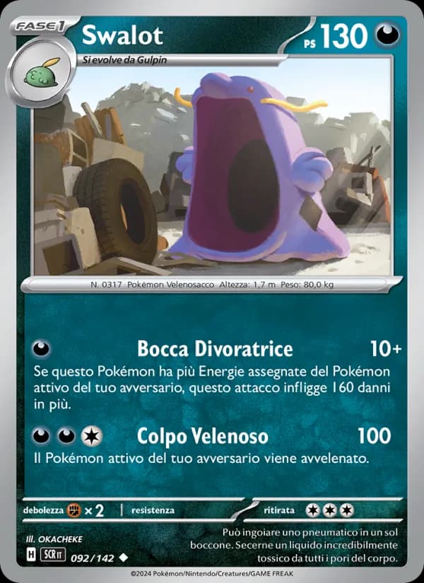 Swalot card in Italian