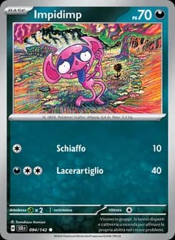 Impidimp card in Italian