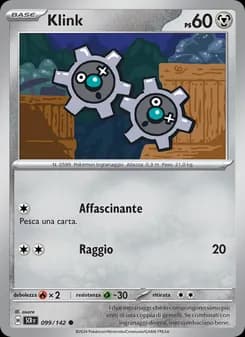 Klink card in Italian