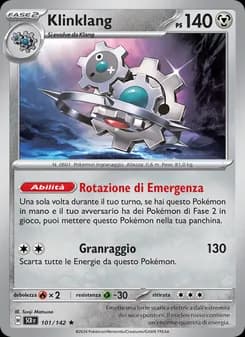 Klinklang card in Italian