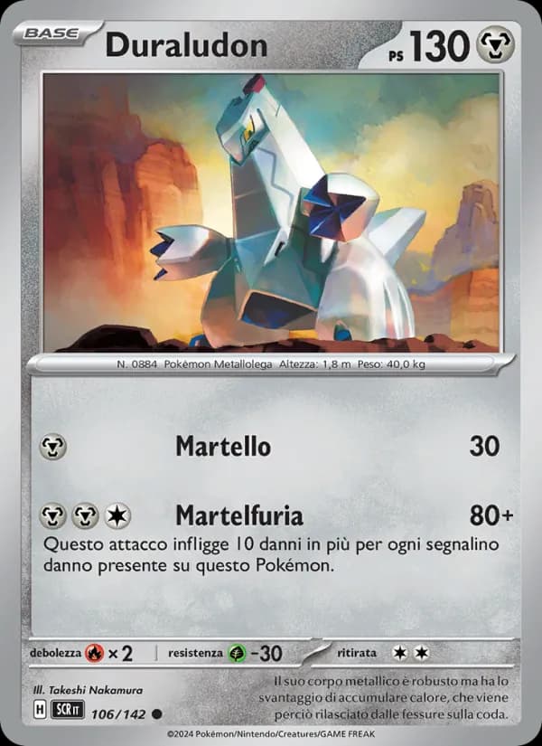 Duraludon card in Italian