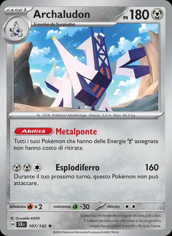 Archaludon card in Italian