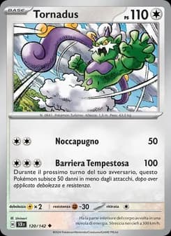 Tornadus card in Italian