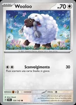 Wooloo card in Italian