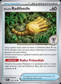 Vecchio Radifossile card in Italian