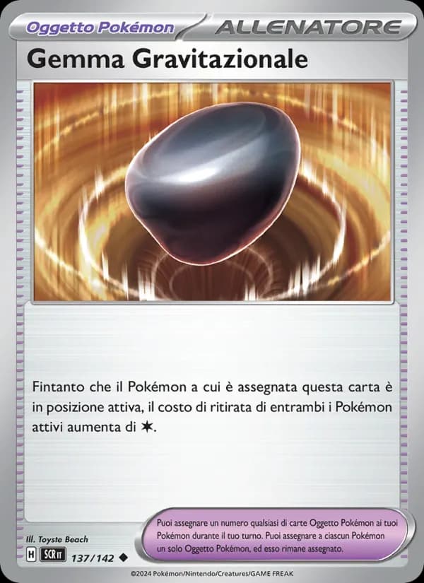Gemma Gravitazionale card in Italian