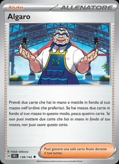 Algaro card in Italian