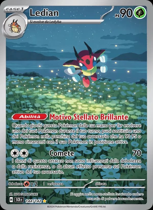 Ledian card in Italian