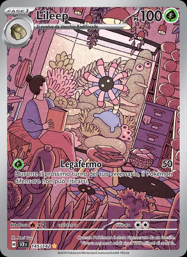 Lileep card in Italian
