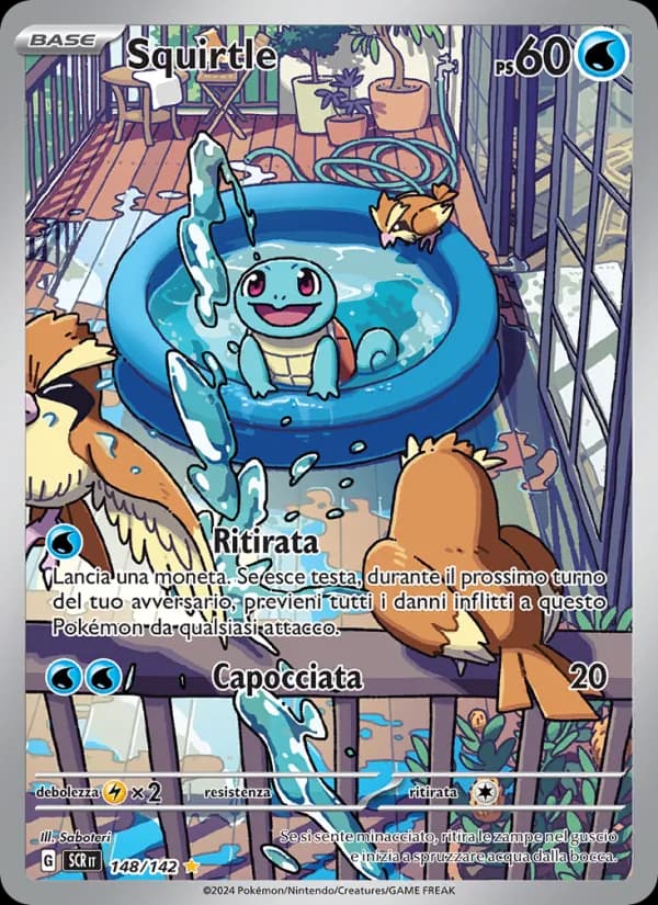 Squirtle card in Italian