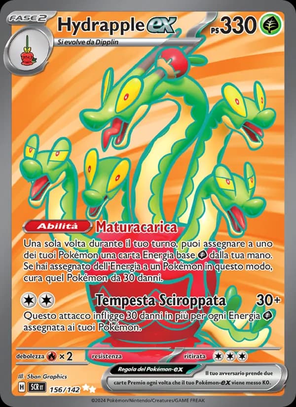 Hydrapple-ex card in Italian