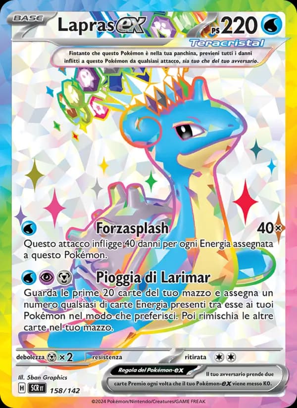 Lapras-ex card in Italian