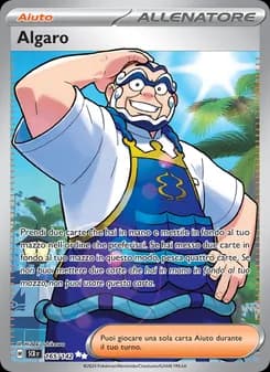 Algaro card in Italian