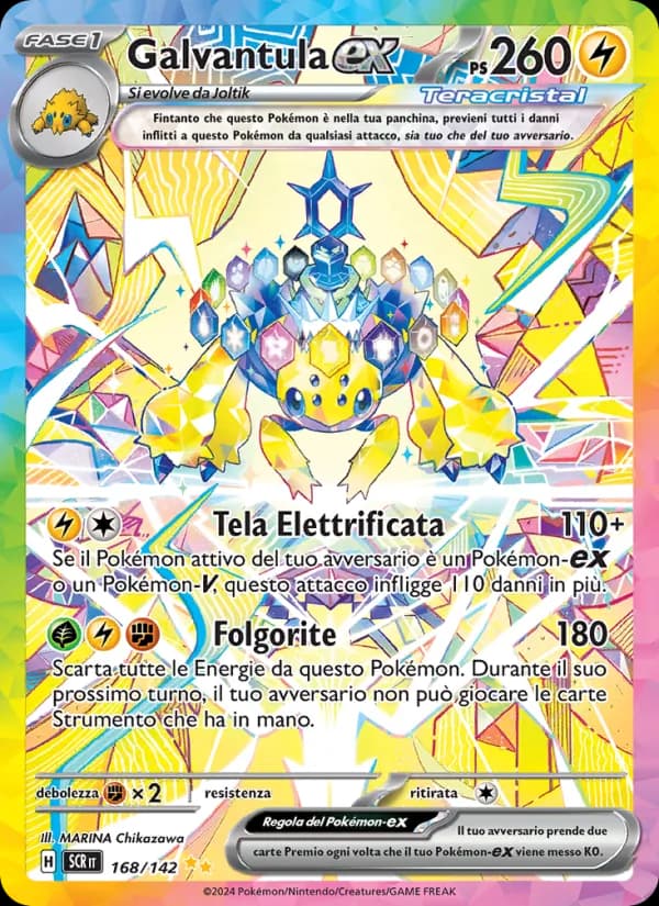 Galvantula-ex card in Italian