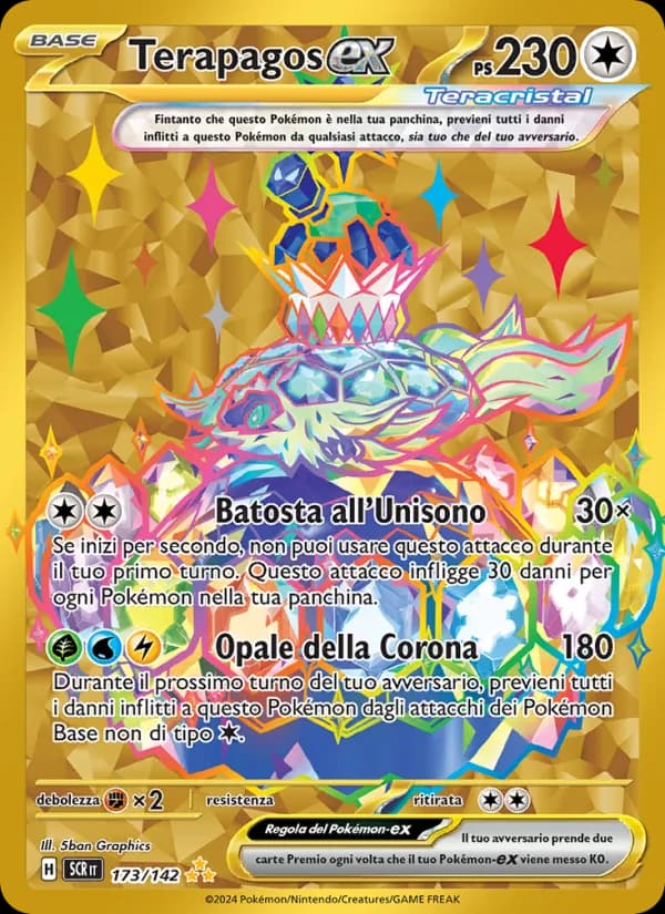 Terapagos-ex card in Italian