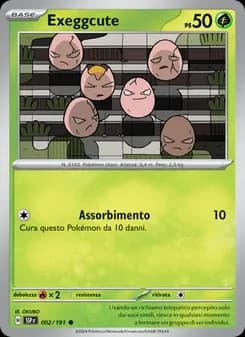 Exeggcute card in Italian