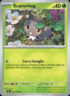 Scatterbug card in Italian