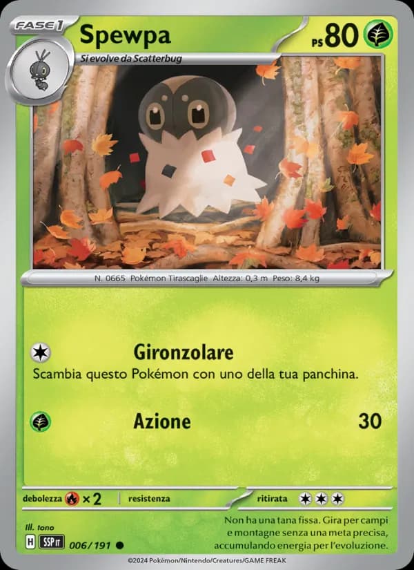 Spewpa card in Italian