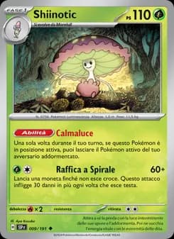 Shiinotic card in Italian