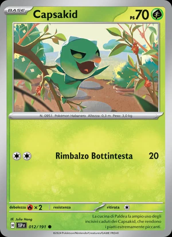 Capsakid card in Italian