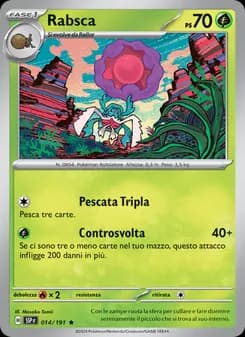 Rabsca card in Italian