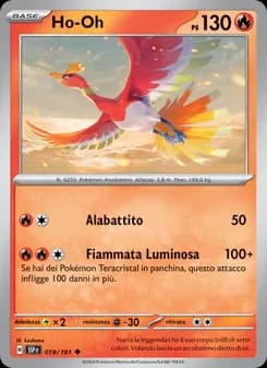 Ho-Oh card in Italian