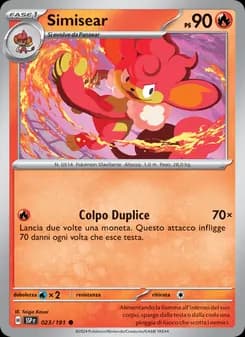 Simisear card in Italian