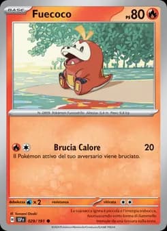 Fuecoco card in Italian