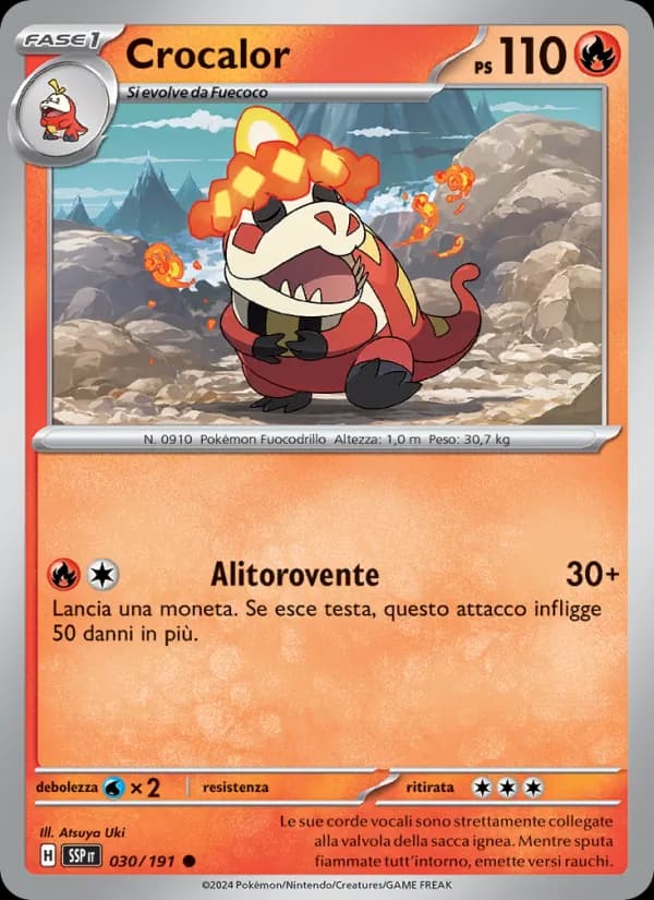 Crocalor card in Italian