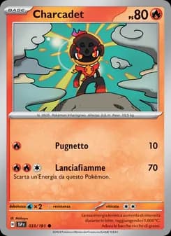 Charcadet card in Italian
