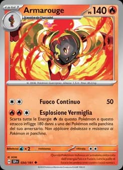 Armarouge card in Italian