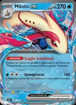 Milotic-ex card in Italian